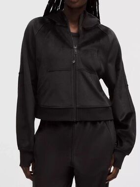 lululemon like new Velvet Scuba Zip up Hoodie Jacket